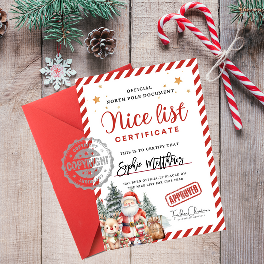 Nice list Certificates