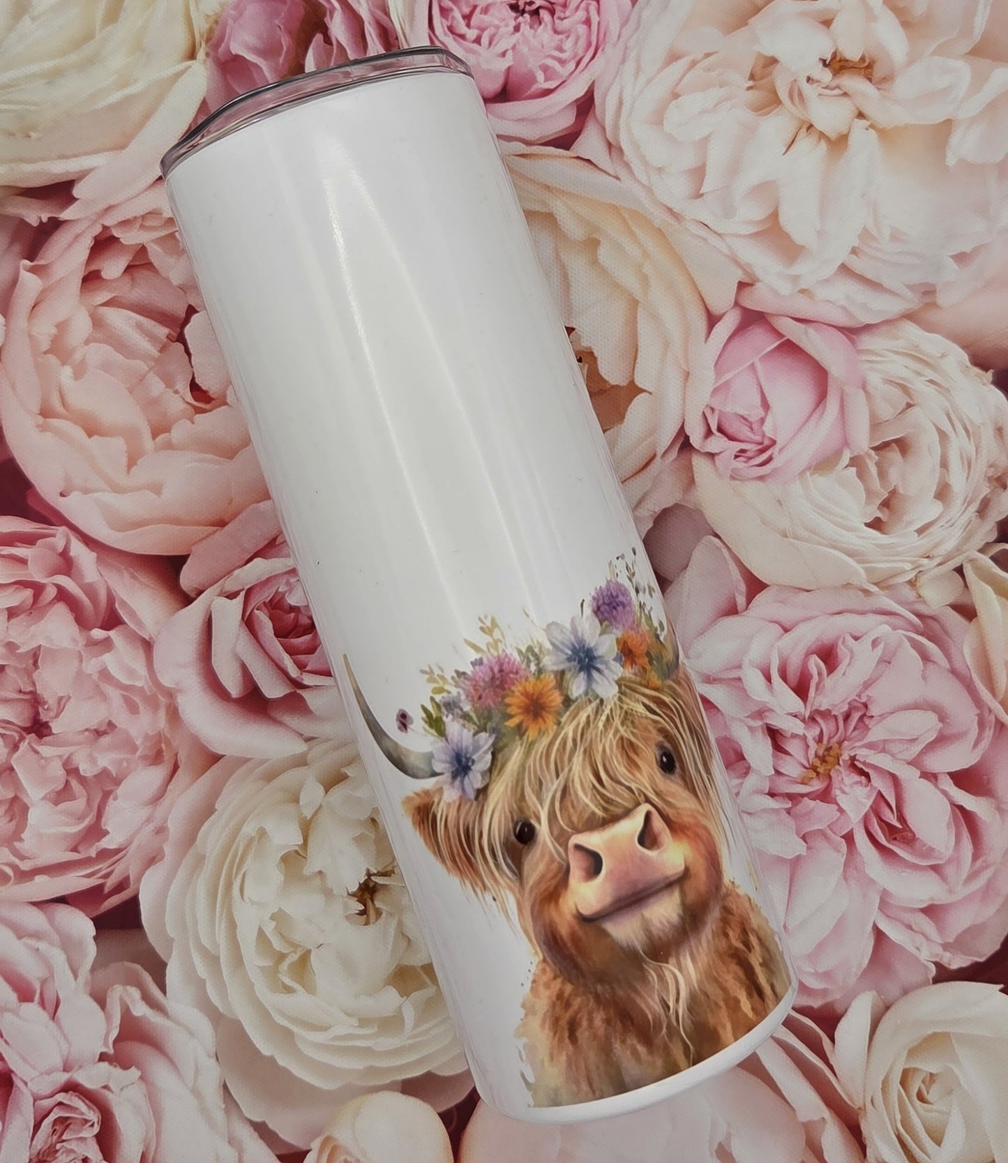 Highland Cow themed Steel Tumbler