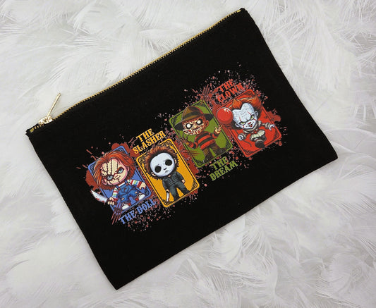 Horror Canvas Make up Bag