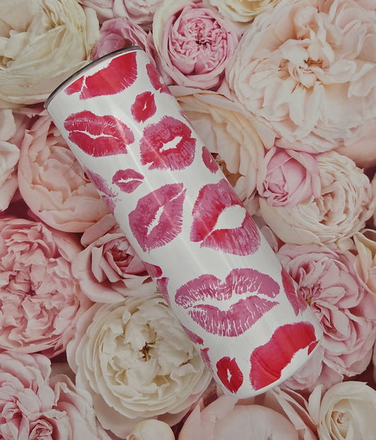 Lipstick themed Steel Tumbler