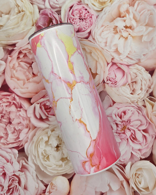 Marble Print themed Steel Tumbler