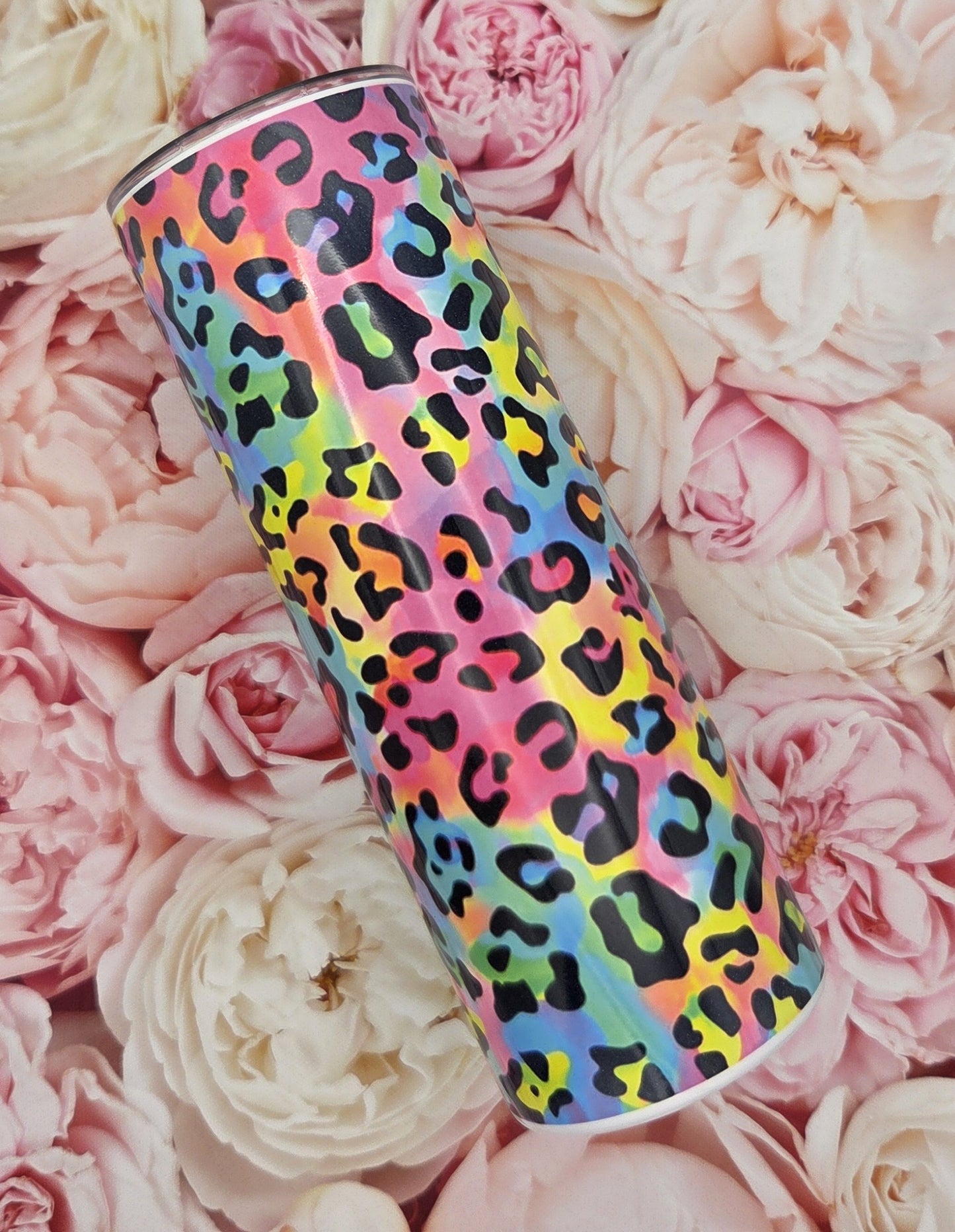 Neon Animal Print Steel Tumbler