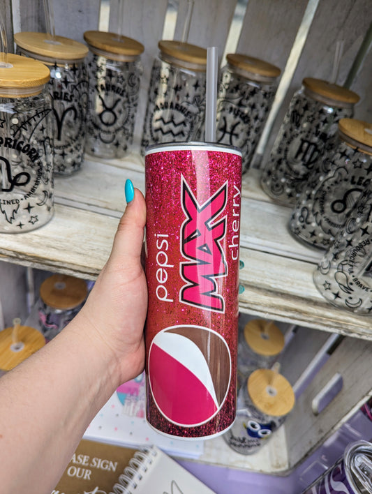 Cherry Drink Inspired Steel Tumbler