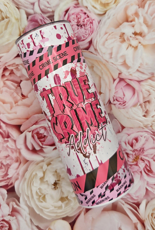 Pink True Crime Steel Tumbler