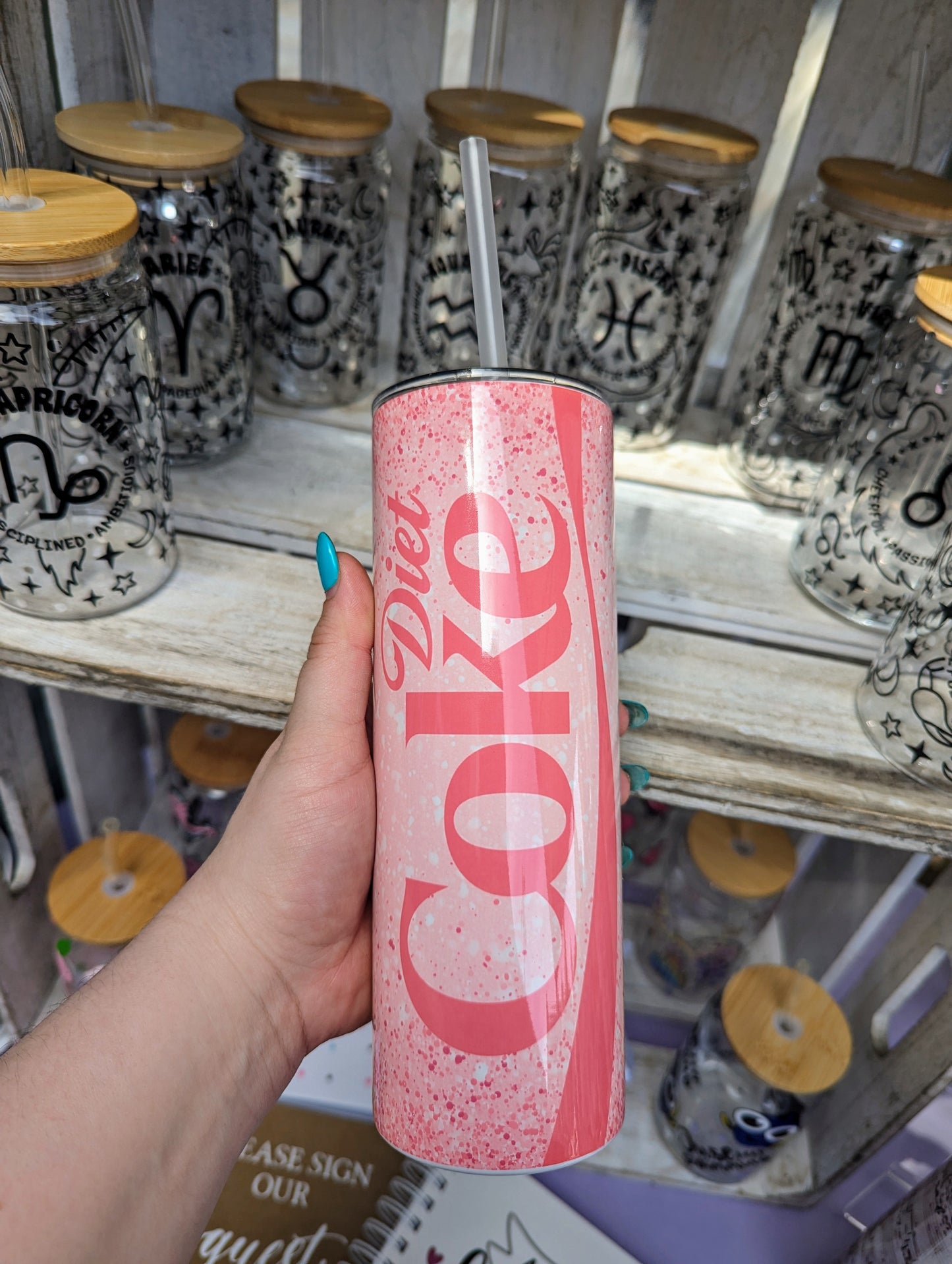 Diet Coke themed Steel Tumbler