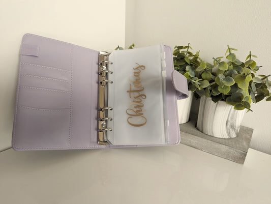 Lilac Money Savings Binder