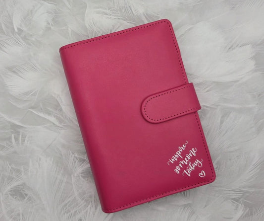 Deep Pink Money Savings Binder