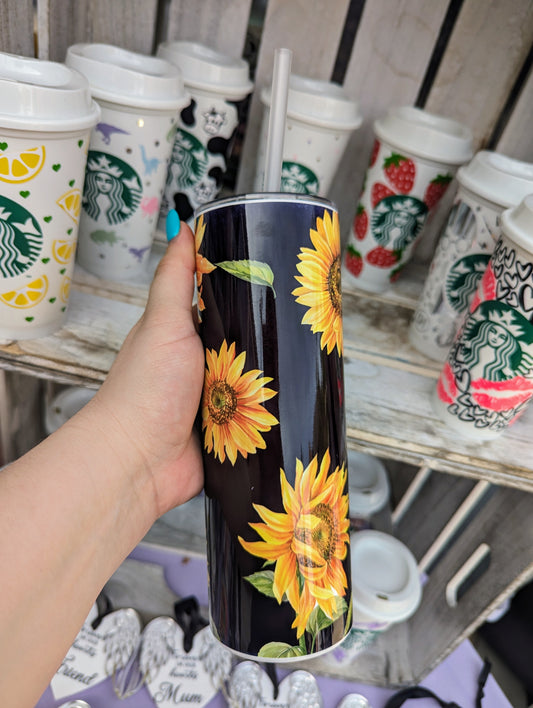 Sunflowers Steel Tumbler