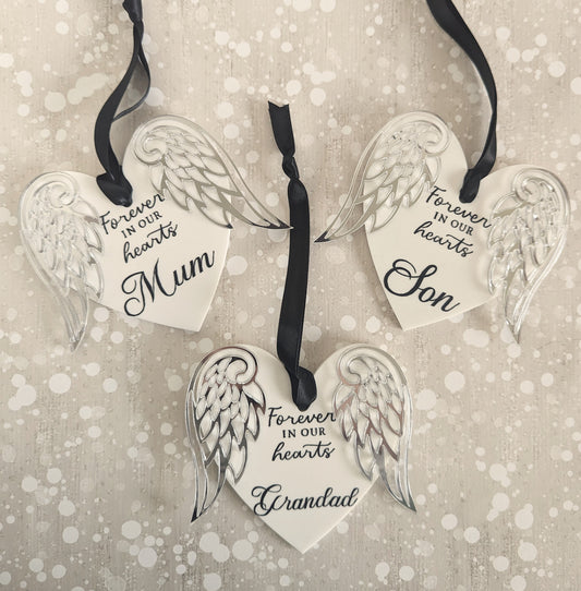 Memorial Wings Acrylic decoration